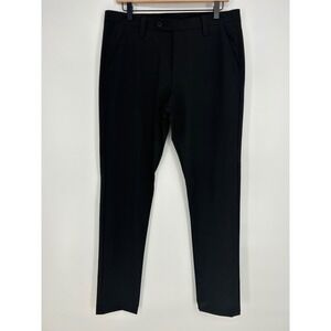 BERETTA Men's Black Flat Front Tech‎ Dress Pants In Size Large - Office Career